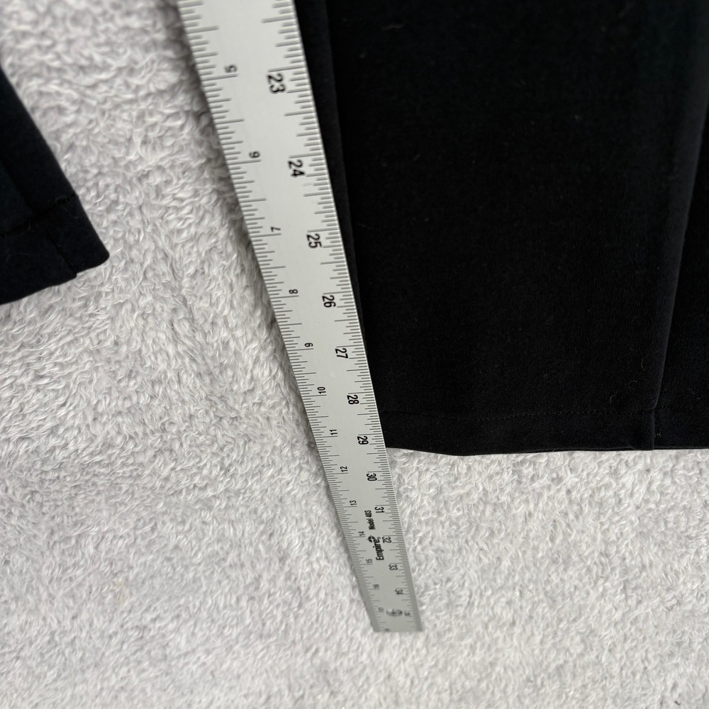 NEW Abercrombie & Fitch Ponte Split Hem Flare Pants Size M Black Pull On Stretch - Picture 5 of 9